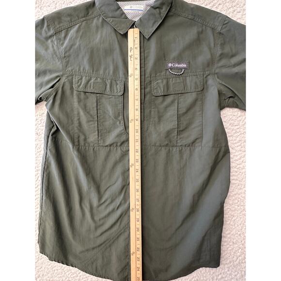 Columbia Mens Short Sleeve Button Down Hiking Shirt Small - Picture 3 of 6